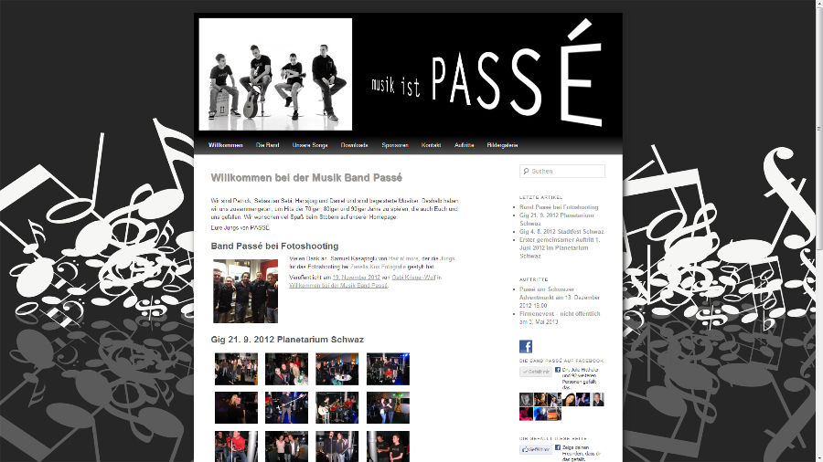 Musikband PASSÉ - 2012